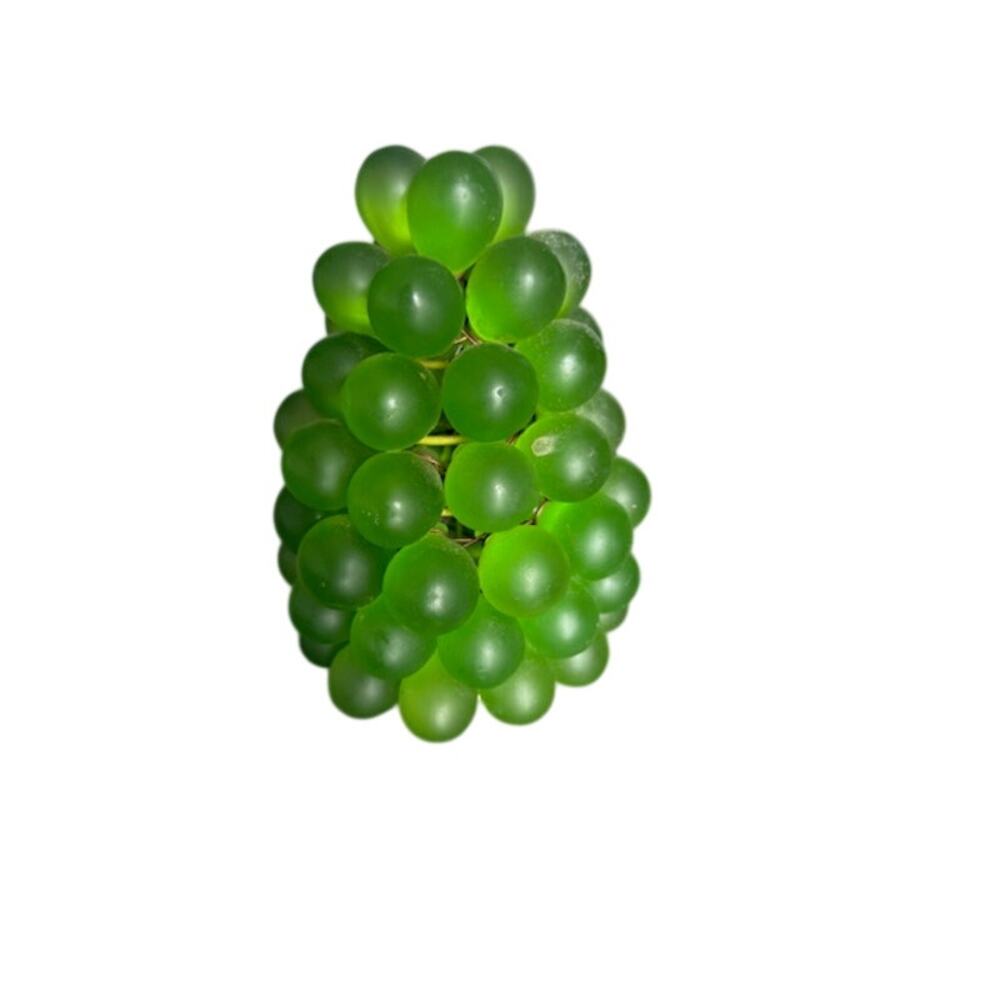 VTG 60s MCM Lucite Grape Cluster Swag Lamp Shade Green